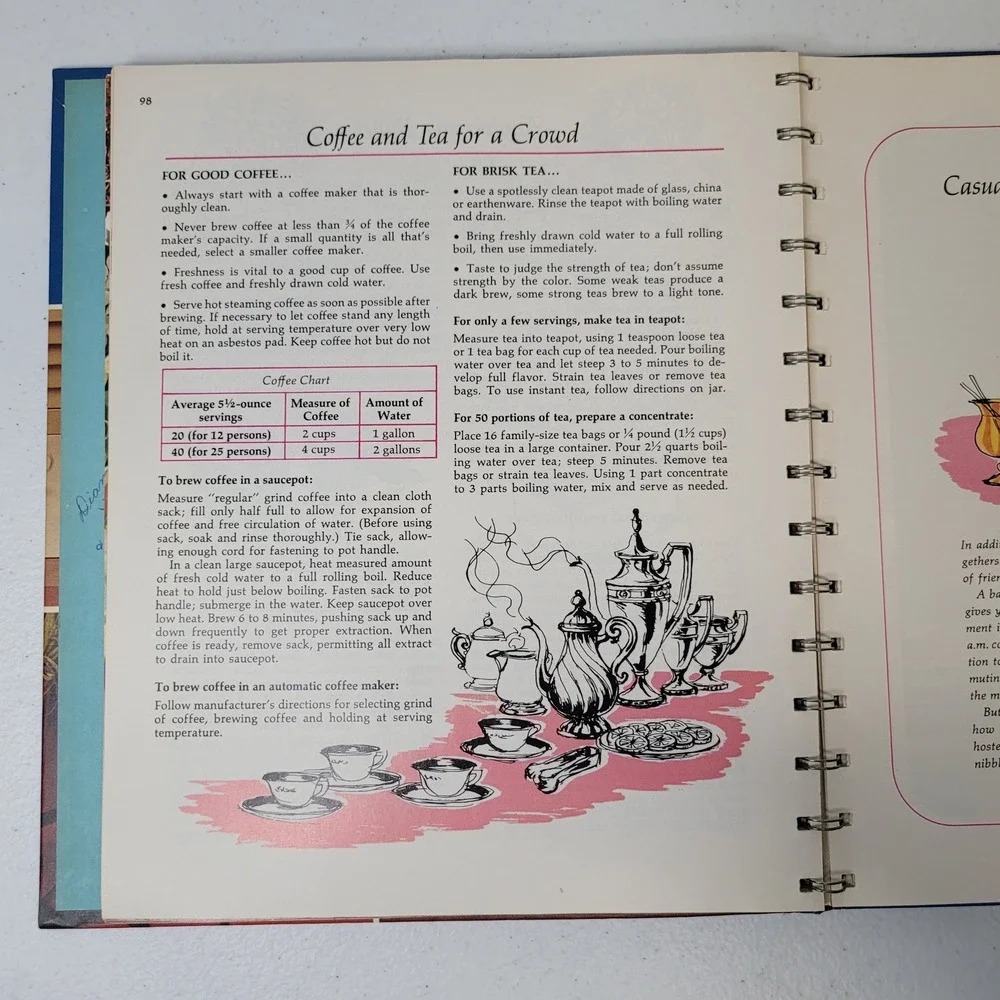 Betty Crocker Hostess Cookbook 1972 Fifth Printing Spiral‎ Hardcover